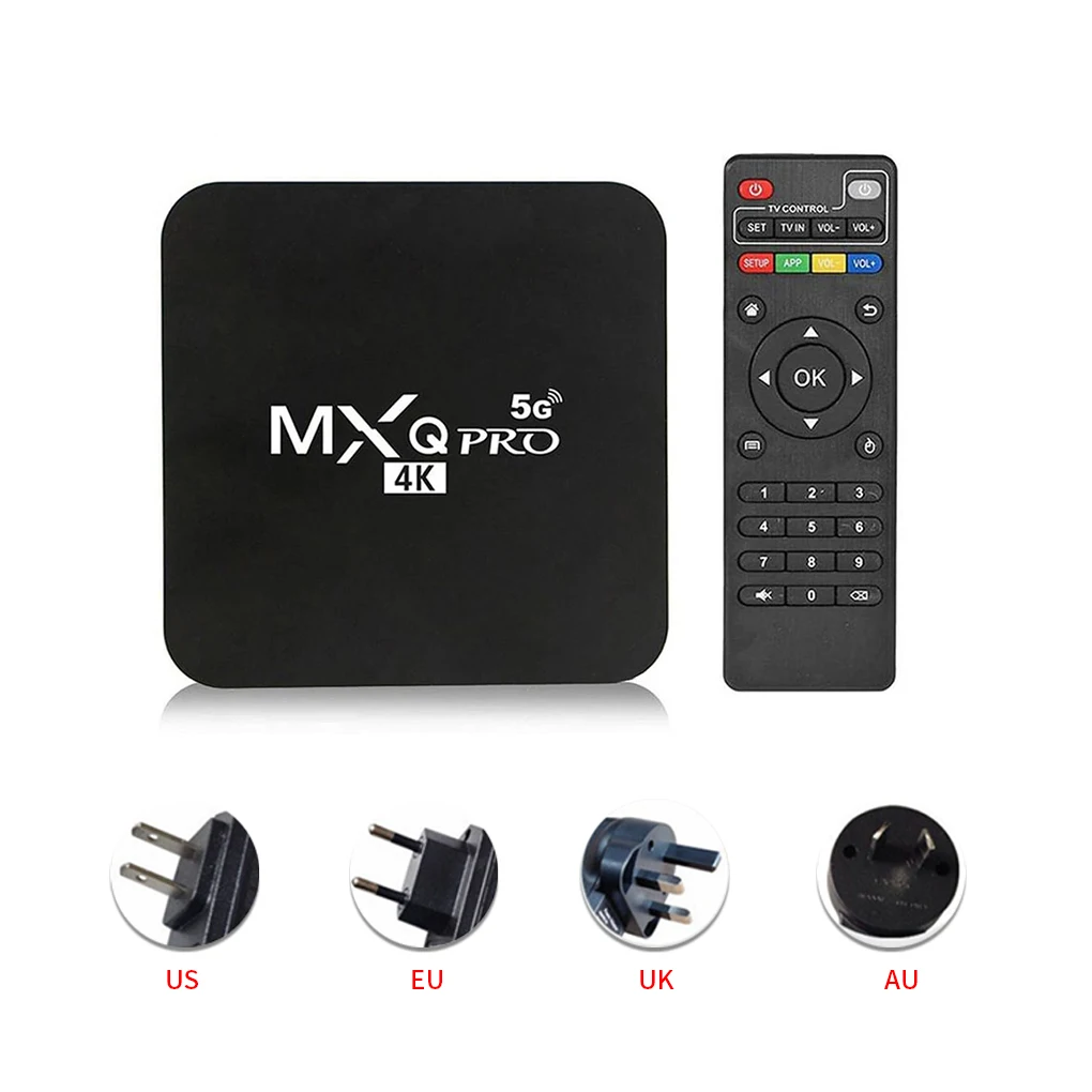 

ТВ-приставка 4K 1080p Smart TV Box Android Поддержка Ethernet 2,4G WiFi Беспроводная сеть медиаплеер TV