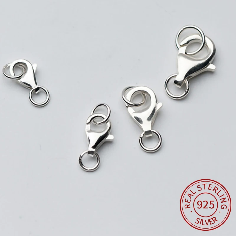 925 стерлингового серебра Омаров застежка браслет крюк разъемы для изготовления