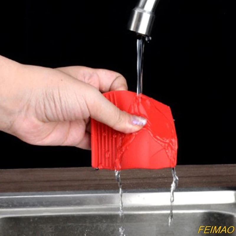 

2pcs/set Silicone Heat Resistant Clip Non-slip Handle Cover Heat Pot Clips