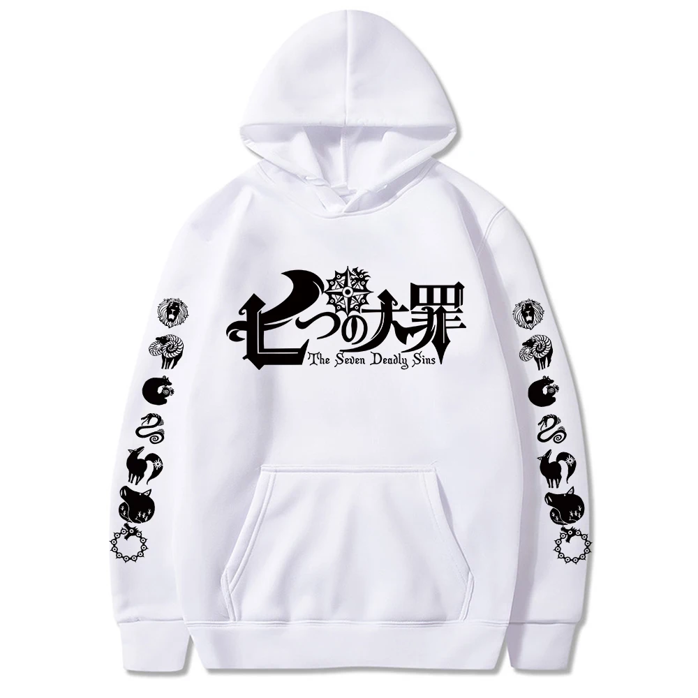 

Anime Women Hoodie The Seven Deadly Sins Print Men's Long Sleeve Streetwear Casual Sweatshirts Unisex Pullover Tops In Autumn