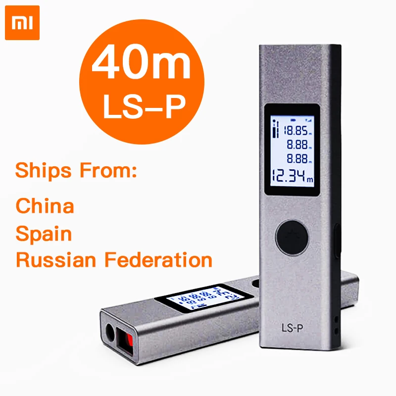 Глобальная версия Xiaomi Mi лазерный дальномер 40 м LS-P дальномер USB флэш-зарядка высокая точность измерения дальномер