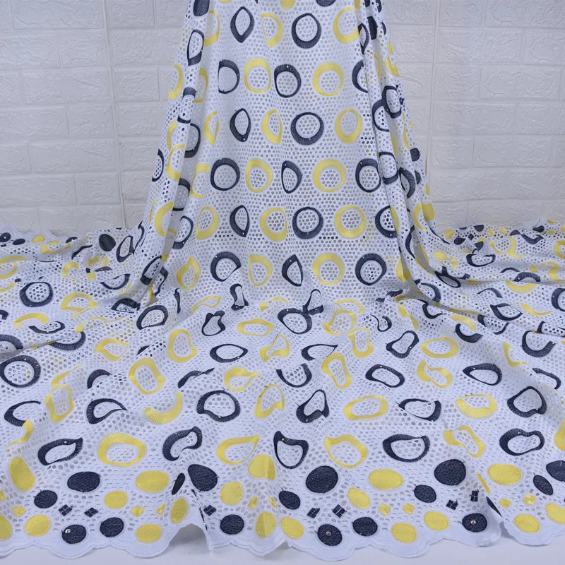 Новейшая африканская сухая хлопковая кружевная ткань 2020 Высокое качество чистая