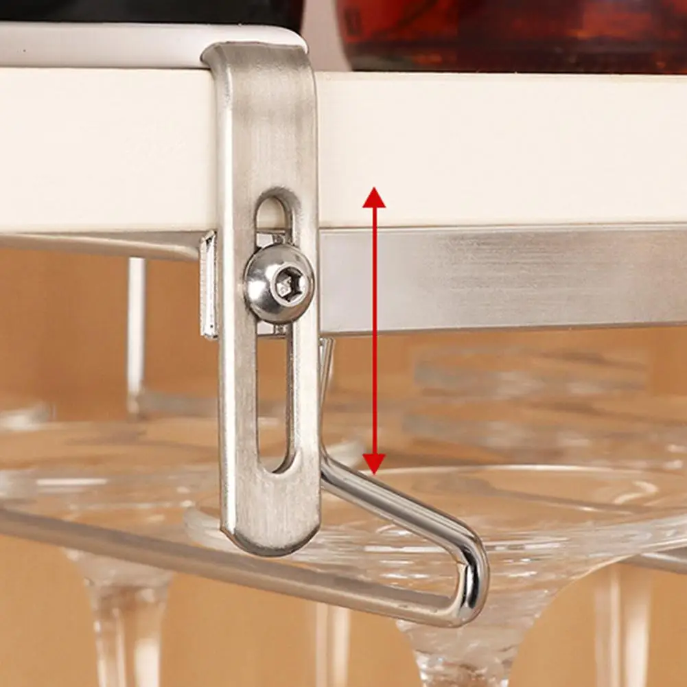 Винный Стеклянный Стеллаж Держатель для бокалов из нержавеющей стали органайзер