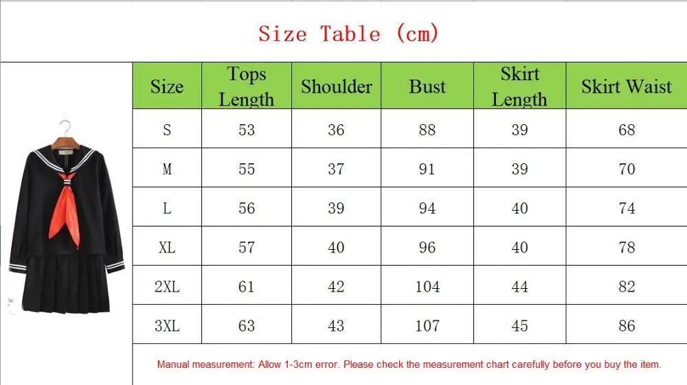 

Japanese School Uniform For Girls Autumn Long-sleeve Student Sailor Uniforms Anime Hell Girl Cosplay Costume with Socks C30153AD