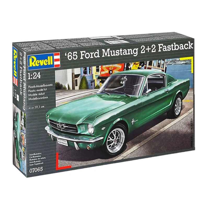 Revell plastic assembly car model 1/24 scale 1965 Ford Mustang 2+2 Fastback adult collection DIY assembly kit 07065