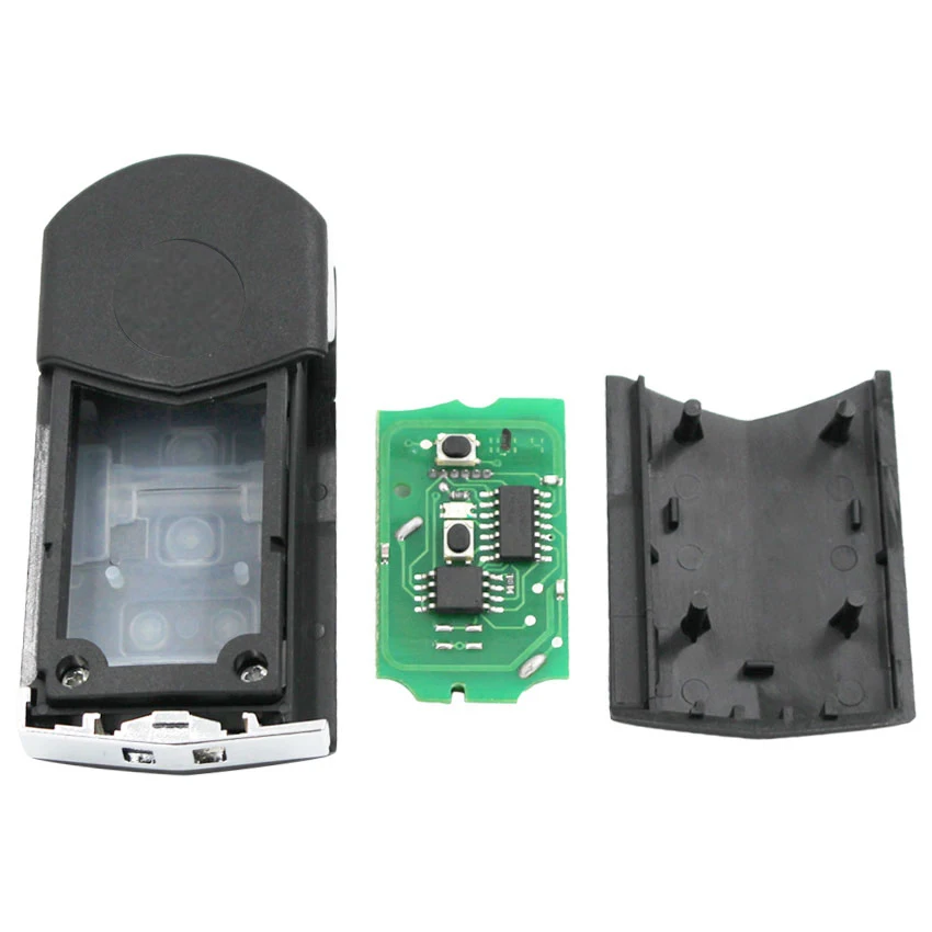 Обновленная Складная флип микросхема 433 МГц 4D63 с 2 кнопками для модели Visteon Mazda 41601