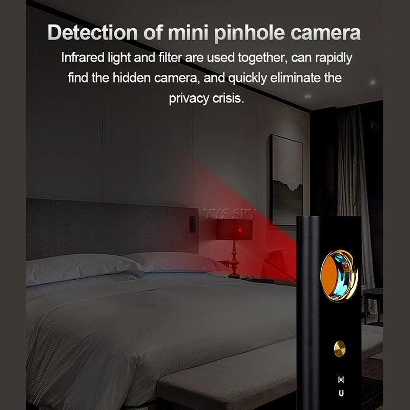 mini anti spy rf detector bug hidden camera portable camara espia wifi phone signal magnetic gsm gps tracking gadgets finder free global shipping