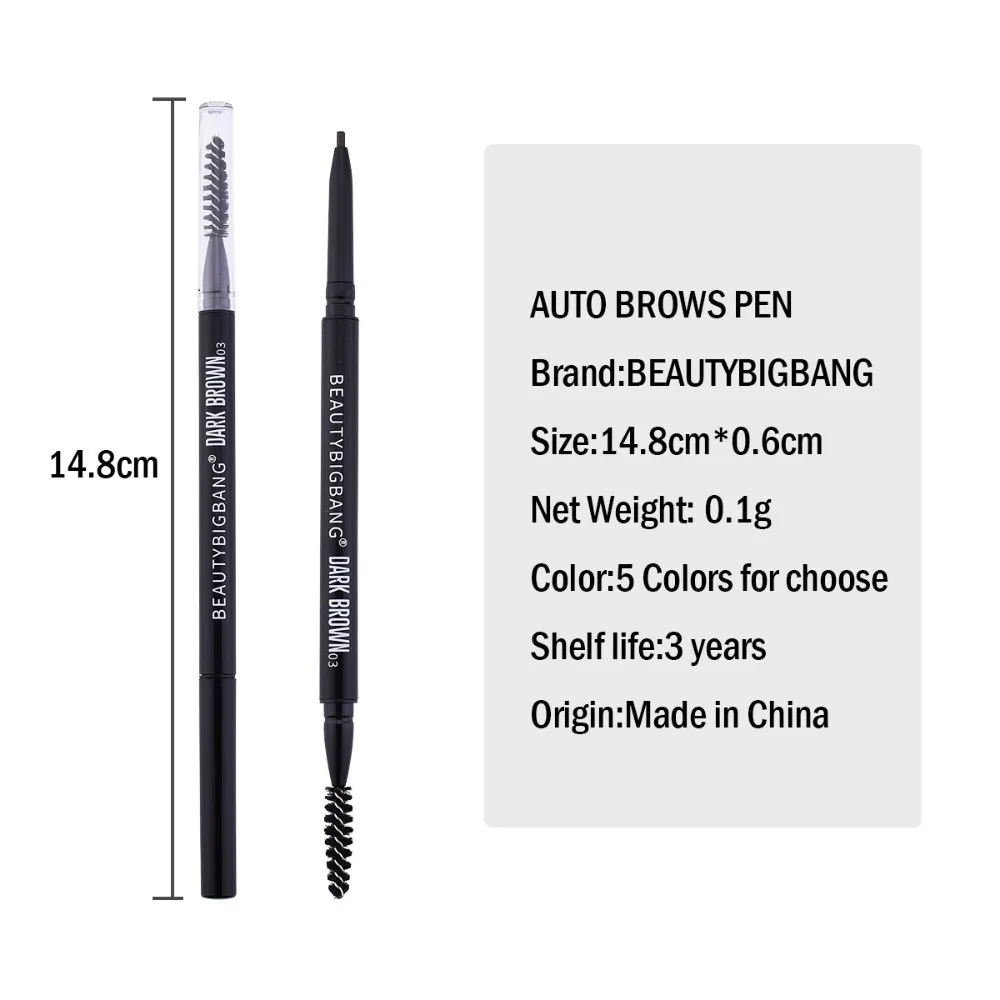 BEAUTYBIGBANG тени для бровей Макияж натуральная долгостойкая краска тату супер тонкий