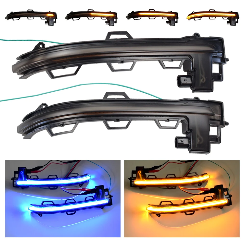 

2pcs Dynamic Turn Signal Light LED Side Wing Blinker Light For BMW X3 X4 X5 X6 X7 G01 G02 G05 G06 G07 Rearview Mirror Indicator
