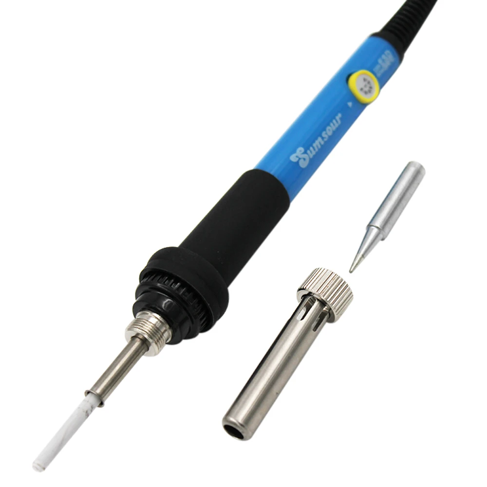 60W Adjustable Temperature Electric Soldering Iron 220V EU Plug Welding Solder Rework Station Heat Pencil Tips Repair Tool | Инструменты