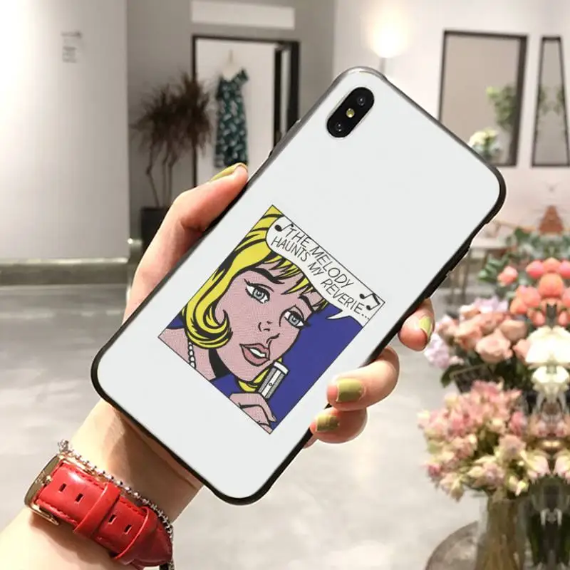 

HTxian 0 Roy Lichtenstein DIY Luxury Phone Case for iPhone 11 pro XS MAX 8 7 6 6S Plus X 5 5S SE XR case