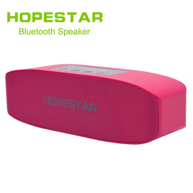 Pink without box HOPESTAR H11 Bluetooth Колонка HiFi беспроводная звуковая панель с двумя басами стерео Поддержка USB TF AUX FM с зарядным устройством для телефона - Цвет: Pink without box