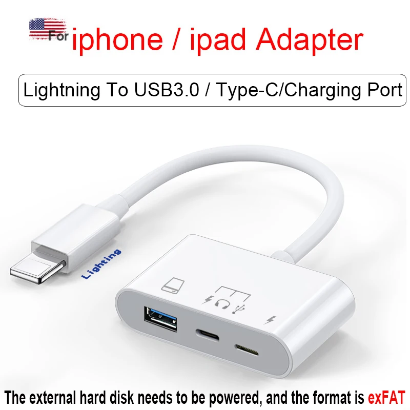 

For Lightning To 3 5 Mm Jack Adapter Headphones Converte USB 3.0 IPhone 12 11 XS XR MAX X 8 7 Plus Audio Aux Adapters for Phone