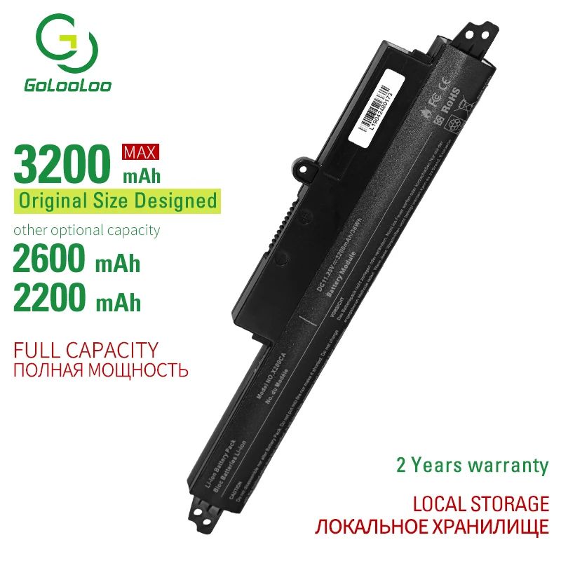 

Laptop Battery A31LMH2 A31N1302 Battery For ASUS For VivoBook X200CA X200MA X200M X200LA F200CA 200CA 11.6" A31LMH2 A31LM9H