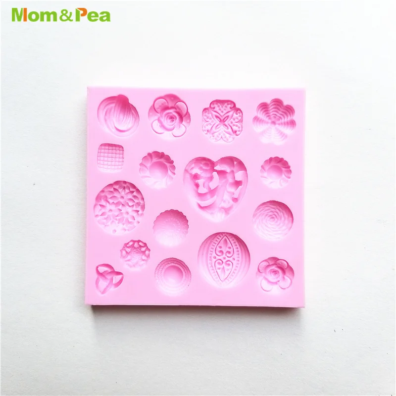 

MPA2140 Deco Button Shaped Silicone Mold Gum Paste Chocolate Ornamental Fondant Mould Cake Decoration Tools