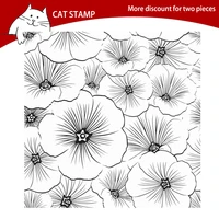 beautiful flowers transparent clear stamps for scrapbooking card making photo album silicone stamp diy decorative crafts