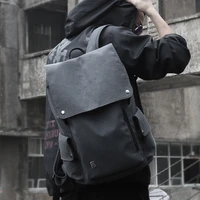 fyuze laptop men backpack nylon splashproof 15 6inch for men space anti theft travel teenage bag male multi layer big