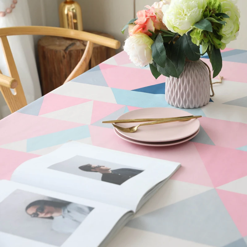 GIANTEX скатерть для кухонного стола хлопковая прямоугольные скатерти покрытие