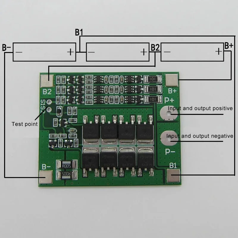 3 строки батареи Защитная плата PCB с балансом 12V FKU66|Аксессуары для батарей| |