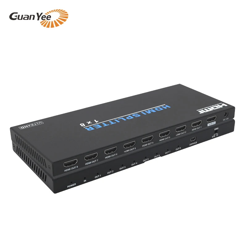 

4K*2K HDMI Video Switch Switcher HDMI Splitter 1 input 8 output Port Hub for DVD HDTV Xbox PS3 PS4