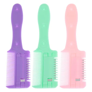 Бритва для стрижки волос Meisha + 10 лезвий, профессиональный нож для удаления волос, расческа, стилист, бритва для красоты HC0002