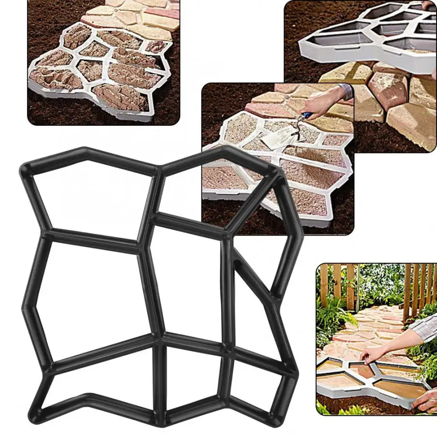 

Paving Pavement Stone DIY Stepping Stone Mold for Garden Lawn Path Paver Walk Garden Lawn Mold