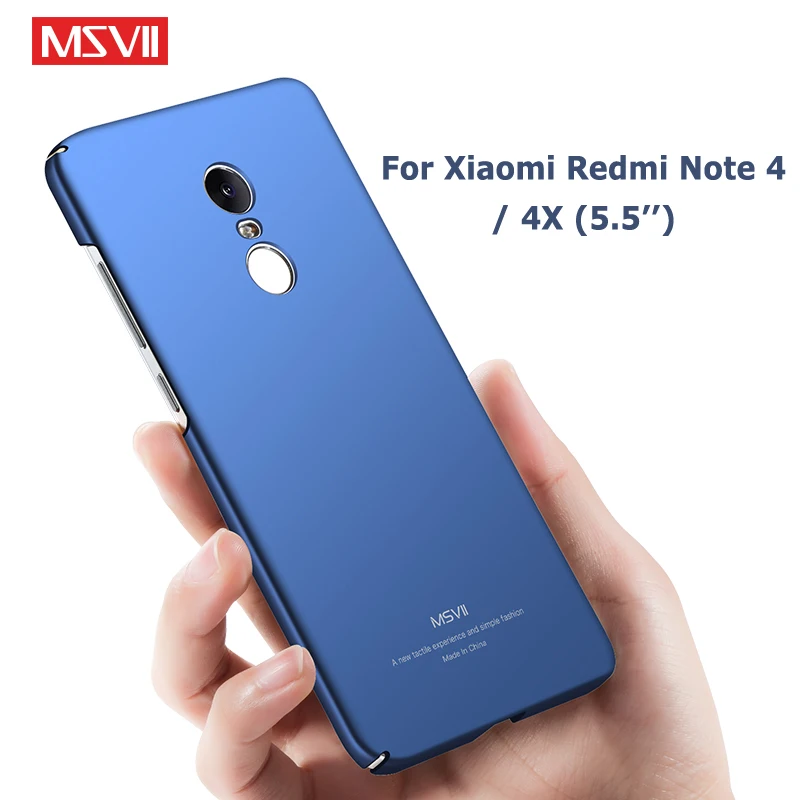 Чехол для Redmi Note 4x тонкий матовый чехол Msvii Xiaomi 4 Global Xaomi из поликарбоната Note4X чехлы