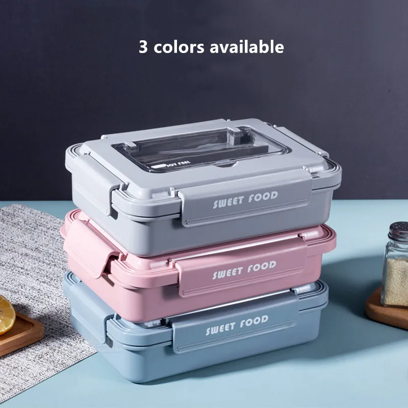 Портативный Ланч-бокс из нержавеющей стали 304 с ложкой модный набор для