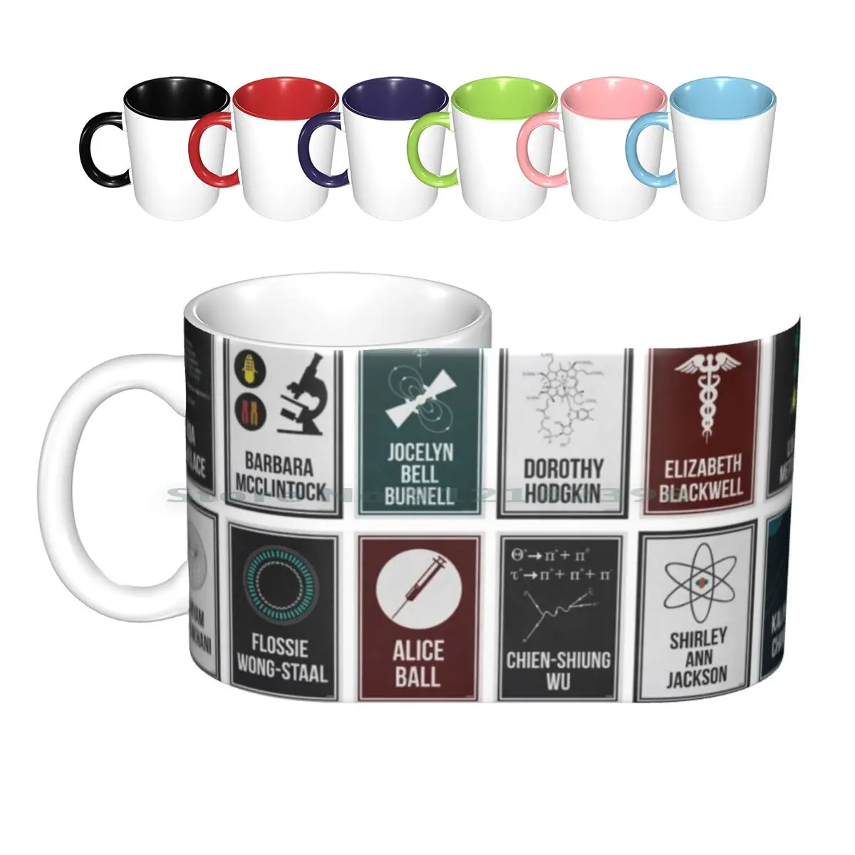 

24 женщины, которые изменили наука. И всего мира. Керамические кружки, кофейные чашки, кружка для молока и чая, Женская научная Женская в стерж...