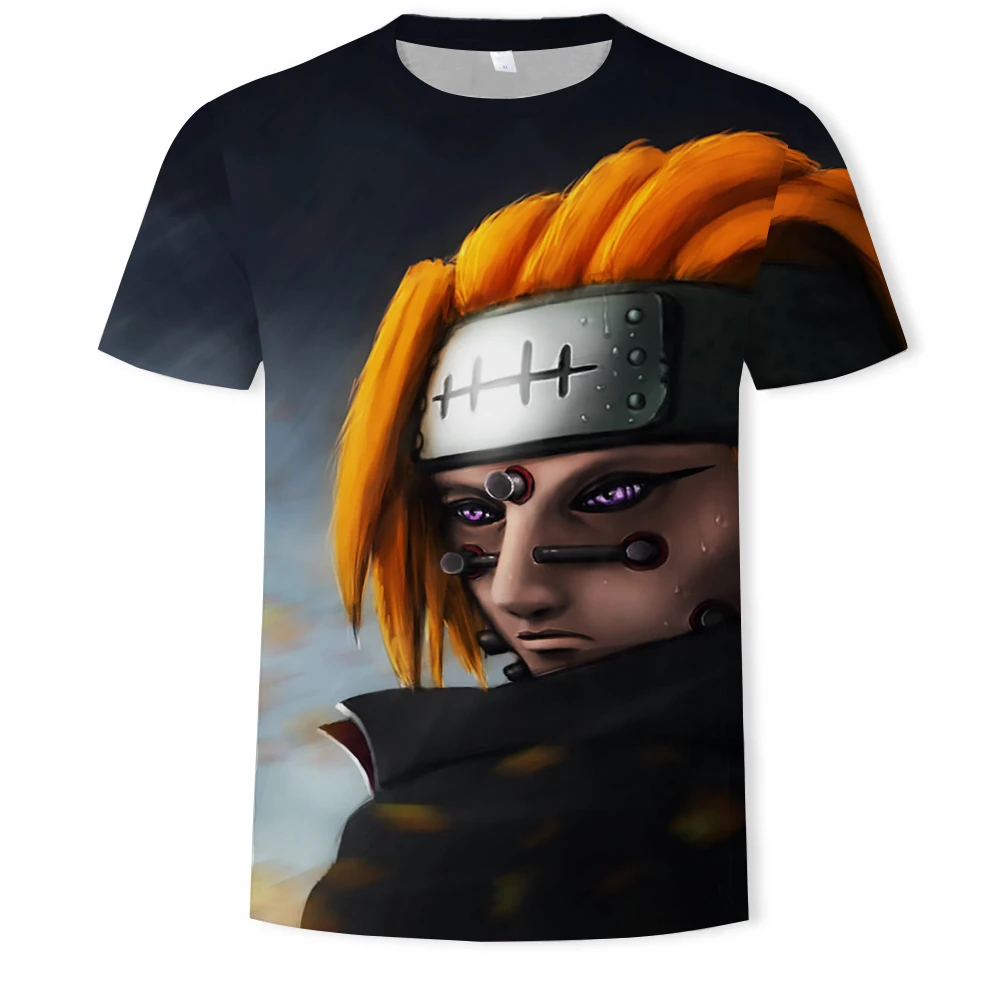 

2021 New Male T-Shirt 3d Printing Japanese Anime Children's Fashion Casual Cartoon Short-Sleeved Top