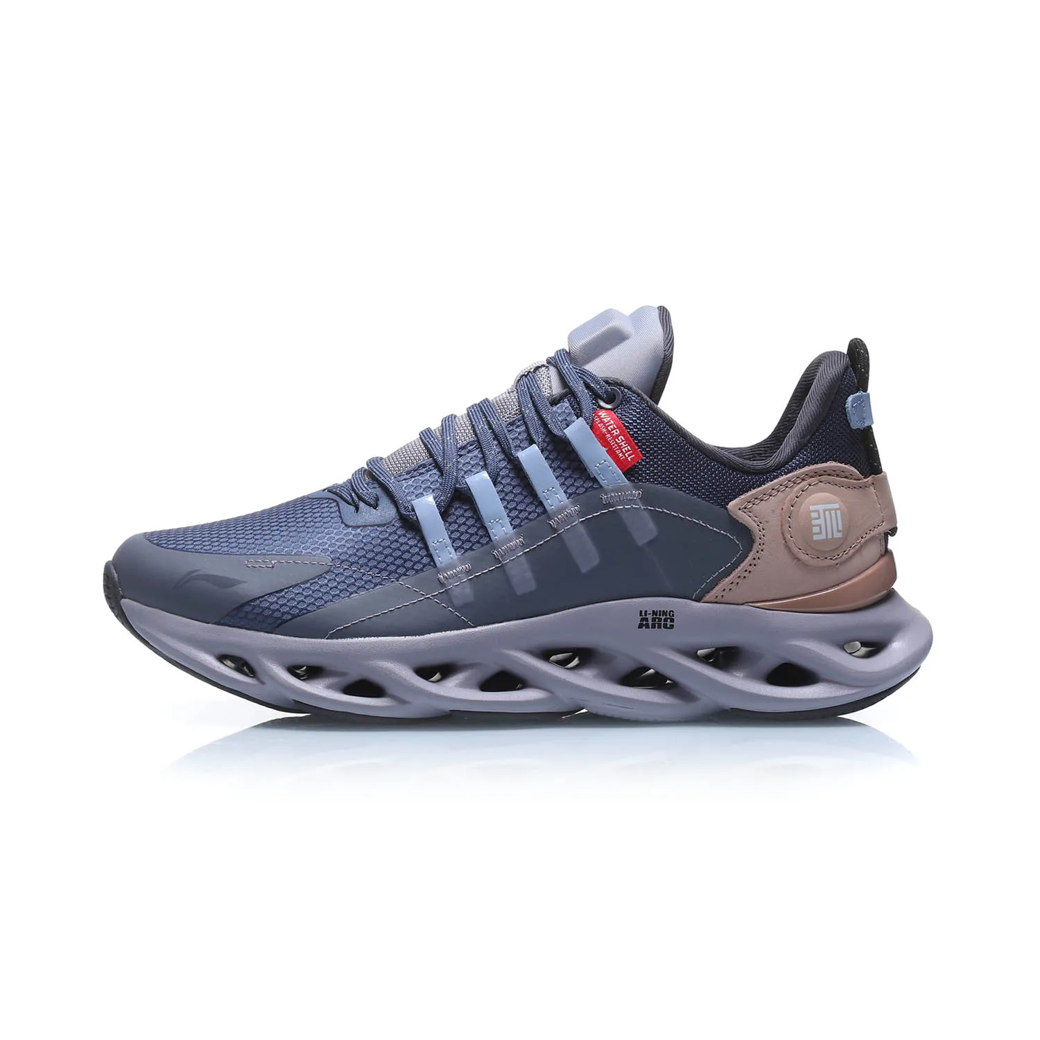 Li-Ning/мужские кроссовки для бега с подушкой из дуги; износостойкая спортивная обувь с водонепроницаемой подкладкой; износостойкие кроссовки; ARHP245 XYP946 - Цвет: ARHP245-4H