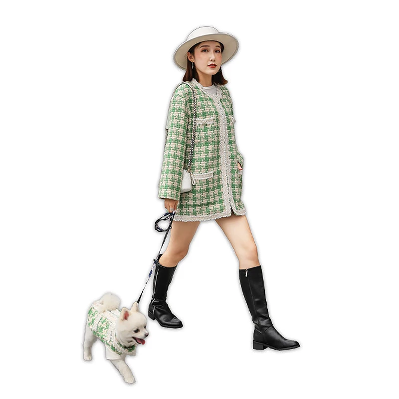 Одежда для родителей и детей одежда собак роскошная кружевная плетеная куртка