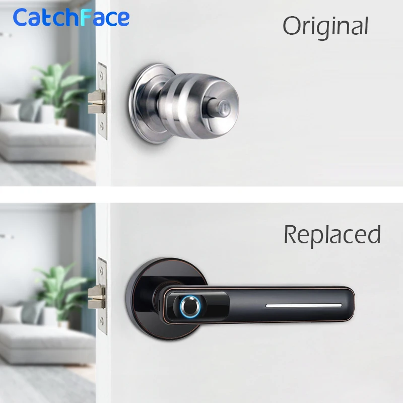 Биометрический Дверной замок отпечатков пальцев интеллектуальный электронный