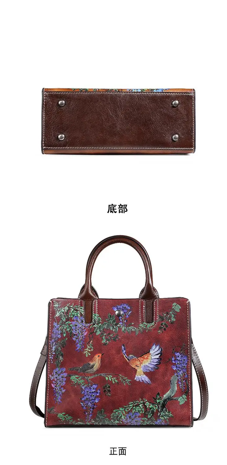 

XIYUAN New Vintage Genuine Leather handBag Women Luxury Handbags Women Bags Designer Crossbody Bags for lady Tote messenger bag