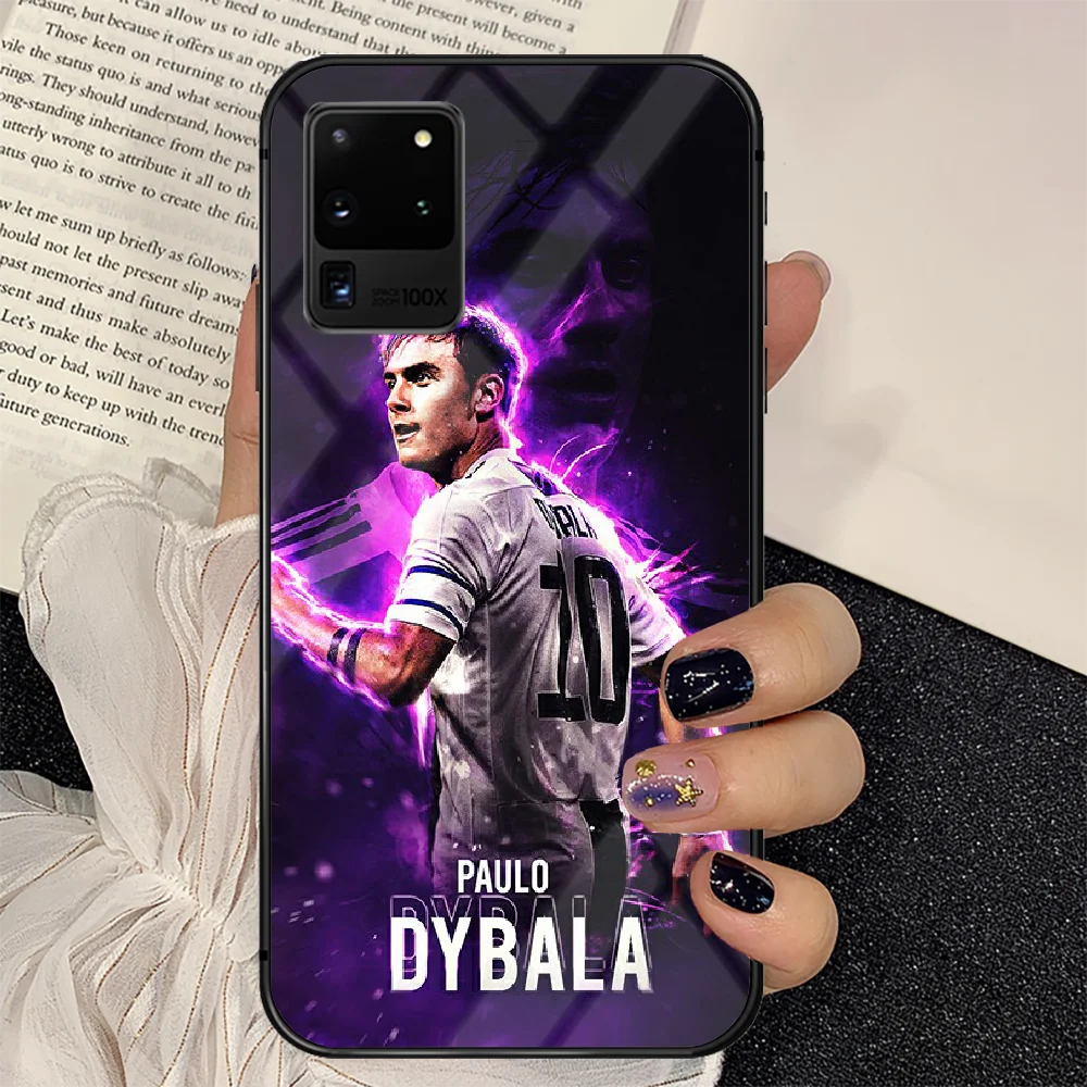 

Paulo Dybala Soccer 10 Phone Tempered Glass Case Cover For Samsung Galaxy S Note 5 6 9 10 10E 20 21 FE Plus Uitra Painting Cover
