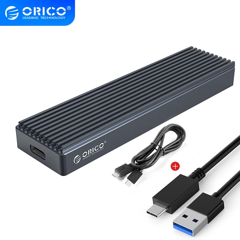 Корпус жесткого диска ORICO M.2 двухпротокольный SSD-чехол для M2 NVME NGFF SATA PCIE M Key B + USB C 10