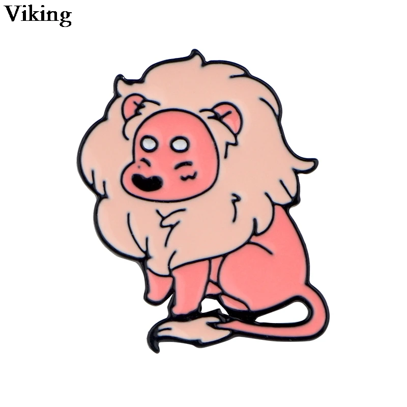 

Cartoon Lion Metal Badges Cute Enamel Brooches Lapel Pin Collar Pins Backpack Chothing Brooch Women Men Kids Gift Jewelry G0930