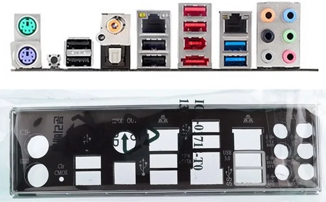 

Новая задняя панель I/O для материнской платы P7P55D-E EVO, бесплатная доставка