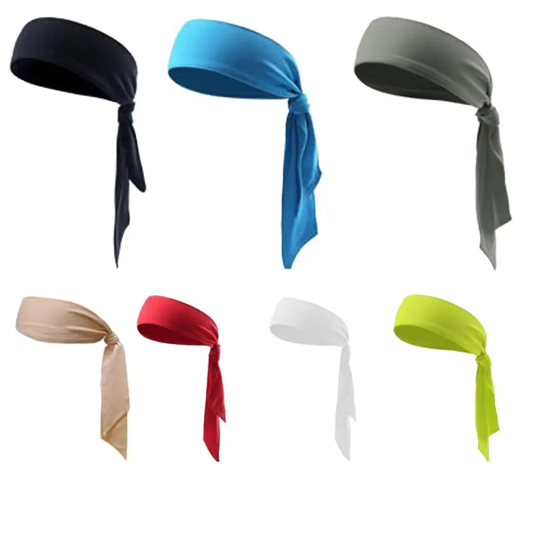 Унисекс одноцветные эластичные спортивные тренировочные головные уборы для