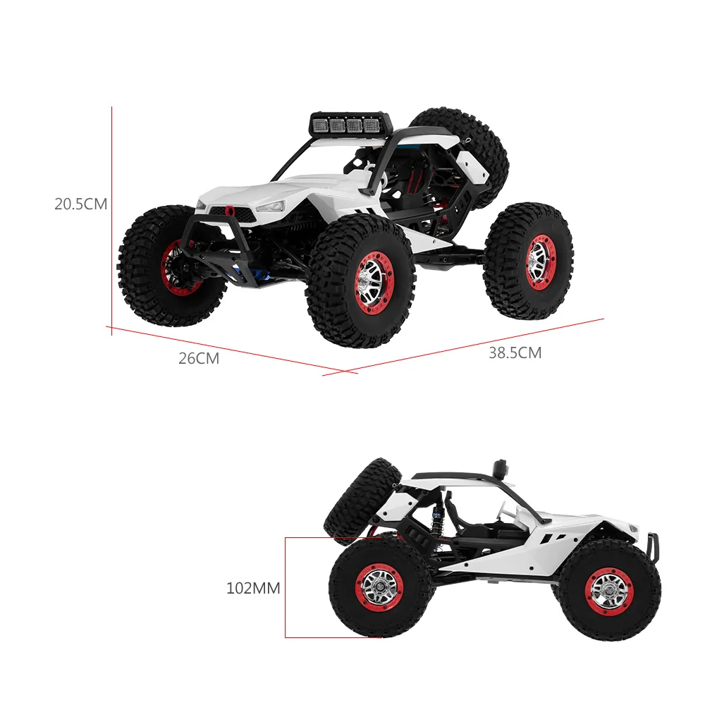 WLtoys XK 12429 1:12 Радиоуправляемый автомобиль гусеничный 40 км/ч высокоскоростной 4WD 2 4G