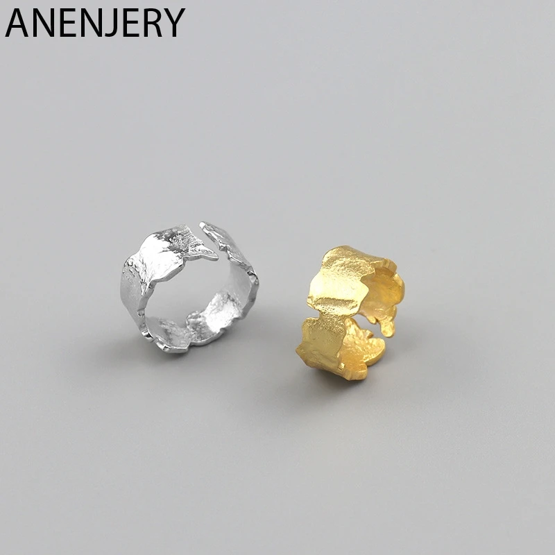 

Серебряное кольцо в форме фольги GOLDRIA для женщин, необычная форма, простое Открытое кольцо, ювелирные изделия в подарок