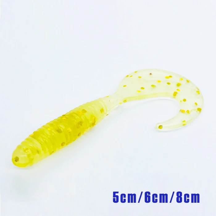 10 шт./лот мягкая рыболовная приманка в виде червя с одним хвостом копыта