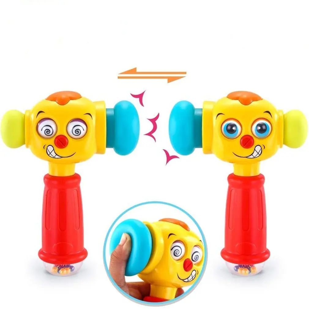 

Hitting And Hammering Toy Musical Puzzle Electric Beating Tool Kid Toy Funny Hammer With Convertible Eyeballs