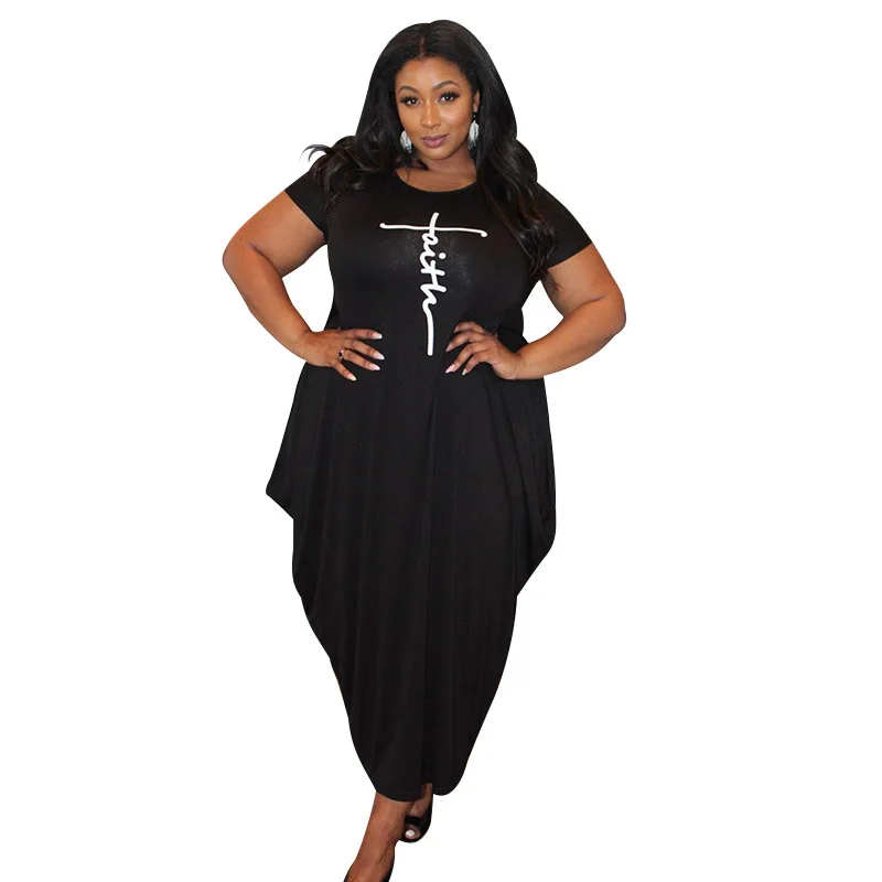 

Summer Plus Size Women Dresses 2021 Wholesale Solid Casual Pockets Bodycon Super Stretchy Streetwear Maxi Dress 5xl Dropshipping
