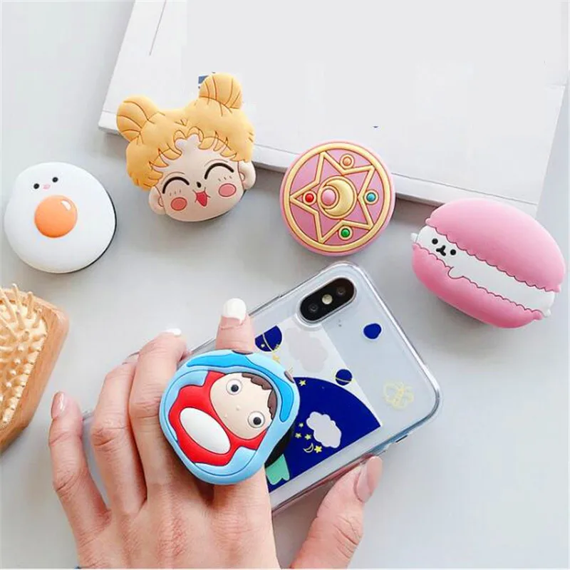 cartoon cat egg mouse expanding grip fold mobile phone stand holder finger ring for iphone samsung xiaomi holder stand bracket free global shipping