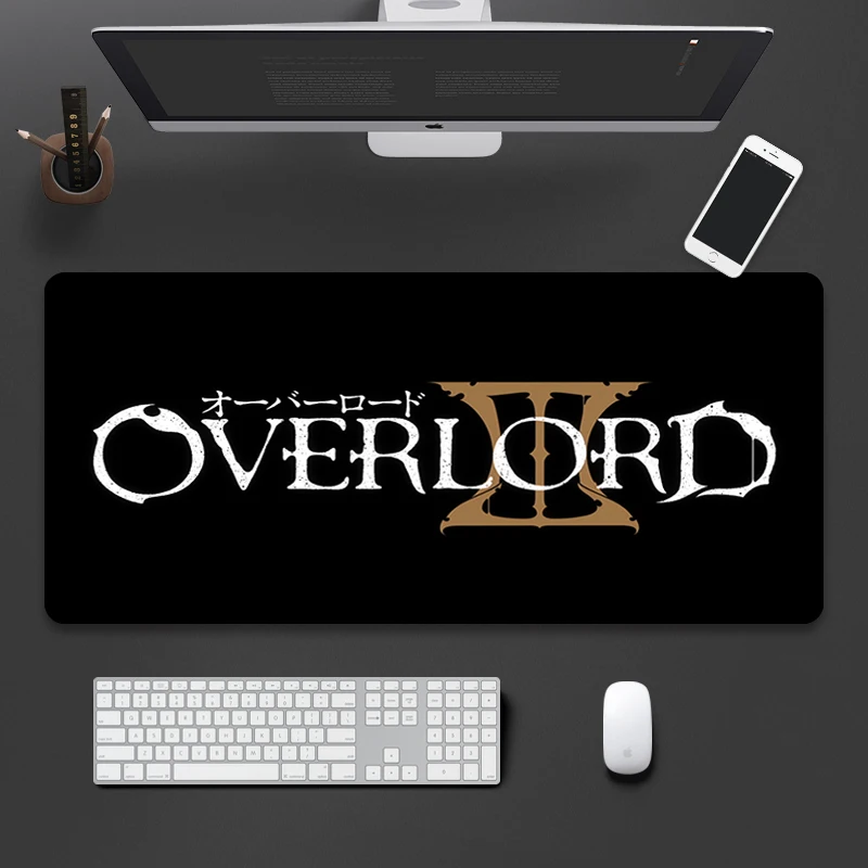 

Коврик для мыши Overlord, компьютерный игровой коврик для мыши, милая девушка, аниме, фиксирующий край, коврик из натуральной резины, Настольный ...