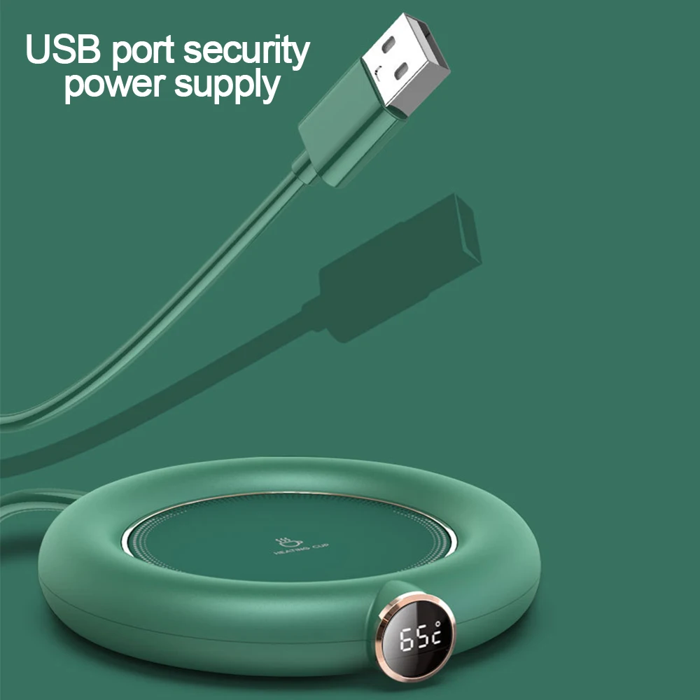 USB Heating Coaster Electric Coffee Warmer Pad ABS Cup For Milk Tea | Дом и сад