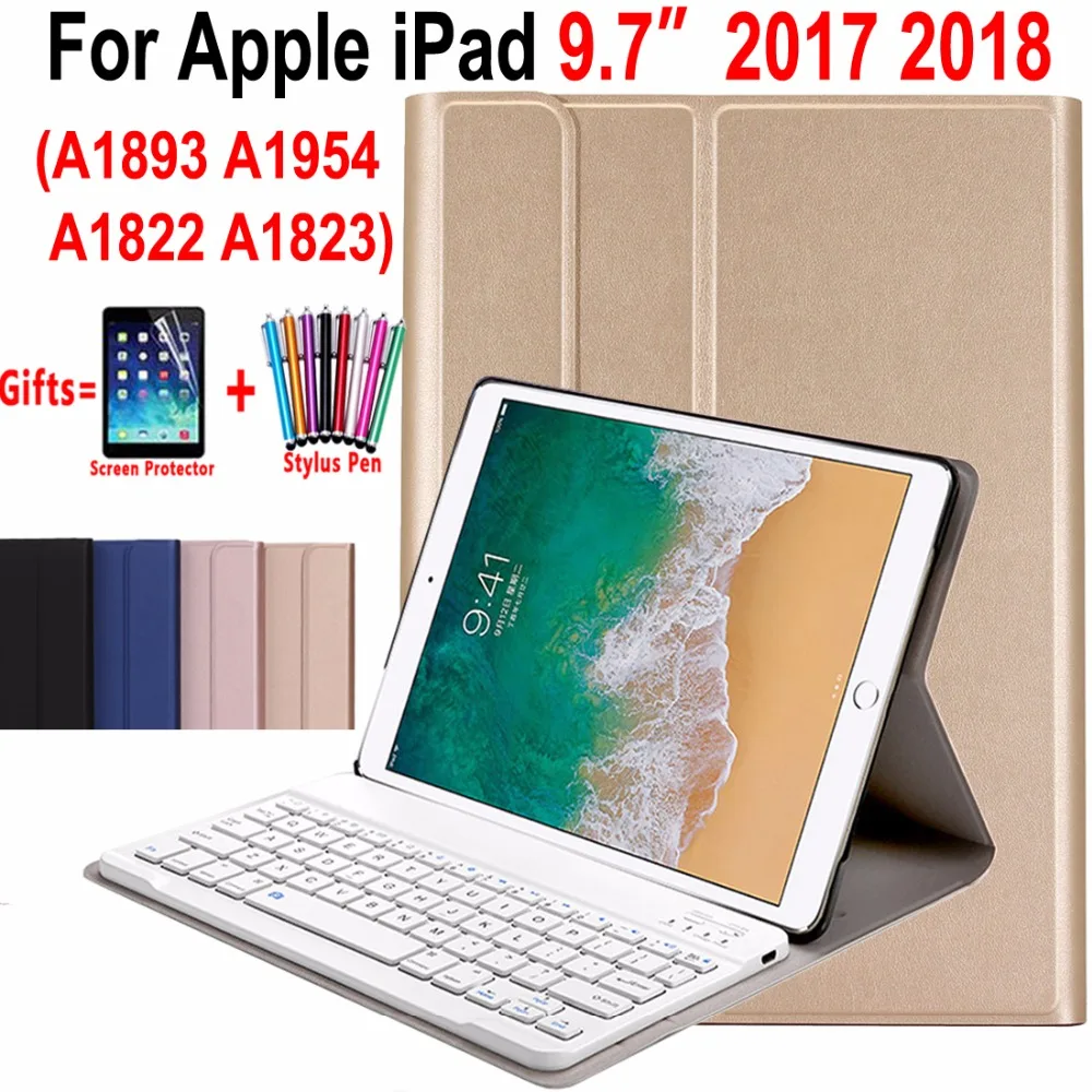 Тонкий кожаный чехол для Apple новый iPad 9 7 2017 2018 A1822 A1893 5 го 6 поколения беспроводная
