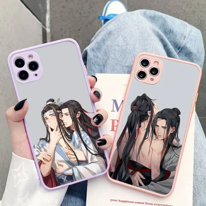 

Mo Dao Zu Shi MDZS Anime Phone Cases for iPhone 7 8 Plus X XR XS 11 12 pro MAX Translucent Matte Shockproof Cover