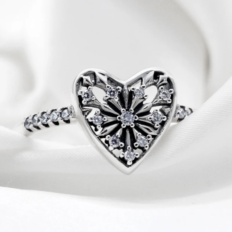 Женское кольцо из стерлингового серебра 925 пробы на палец с кубическим цирконием